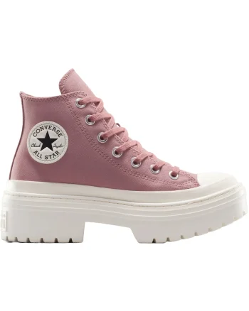 Tenisi  Chuck Taylor All Star cu platforma si toc inalt, Mov