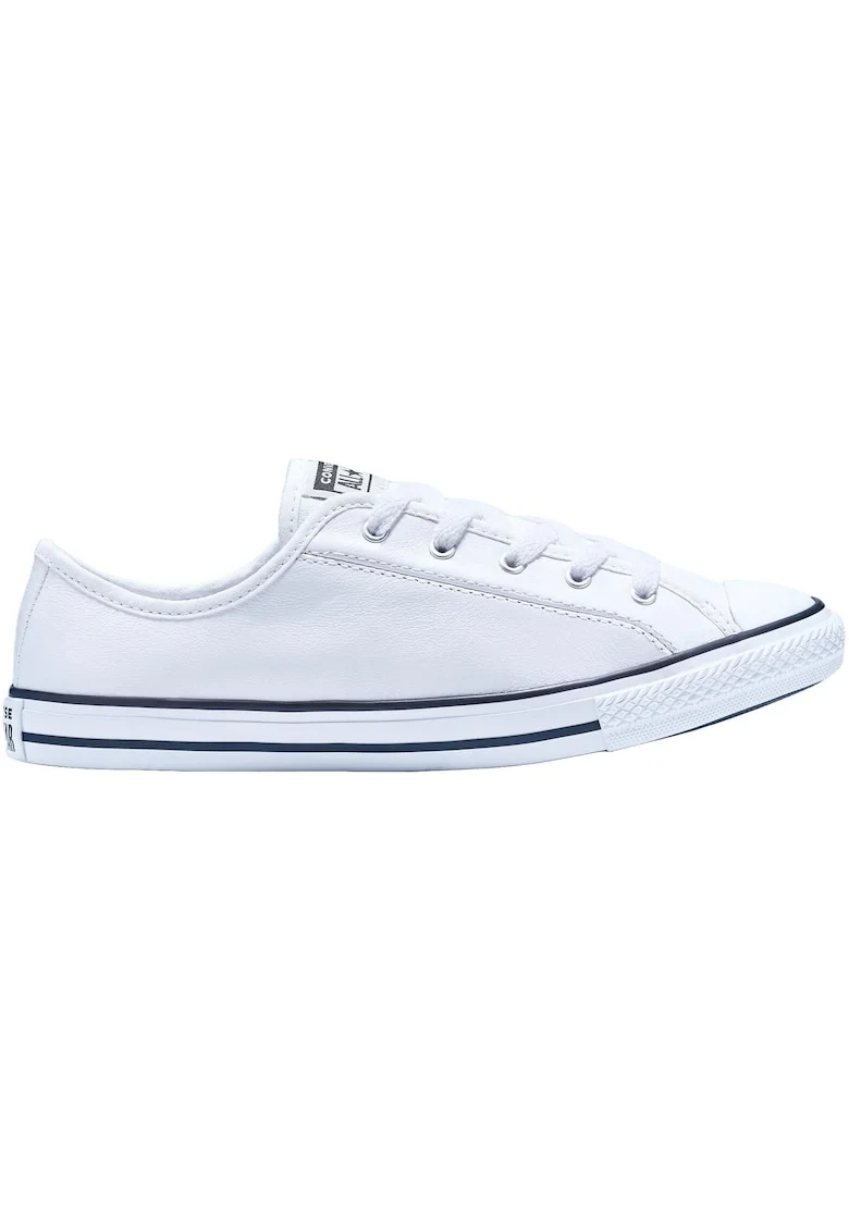 Tenisi,  Chuck Taylor All Star Dainty din piele, model Low Top, Alb