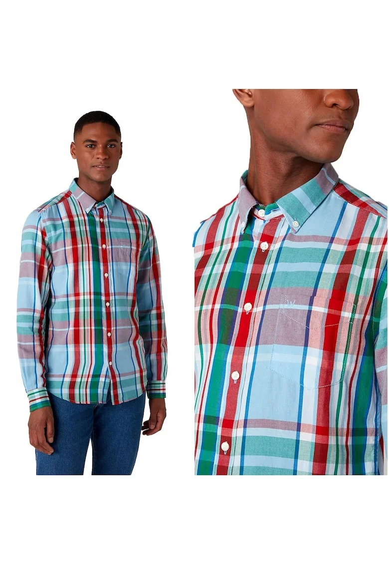 Camasa Barbati,  Ls 1Pkt Bdown Shirt, Croi: Regular Fit, Inchidere: Nasturi, Compozitie Material: 100% Bumbac, Model Dominant: Carouri, Multicolor