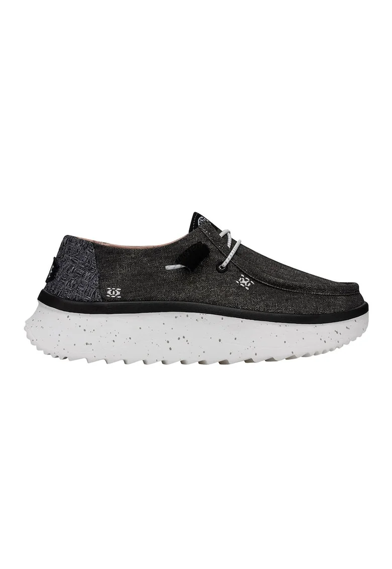 Mocasini cu talpa masiva Wendy Peak, Negru stins