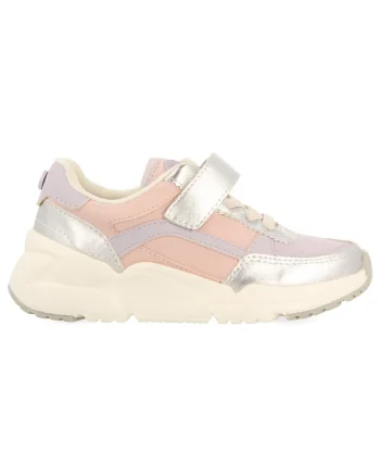 Pantofi sport colorblock cu velcro Nasice, Roz pal