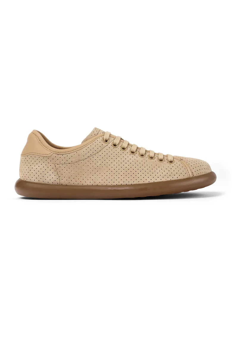 Pantofi sport de piele nabuc cu aspect perforat Pelotas Soller 27227, Bej