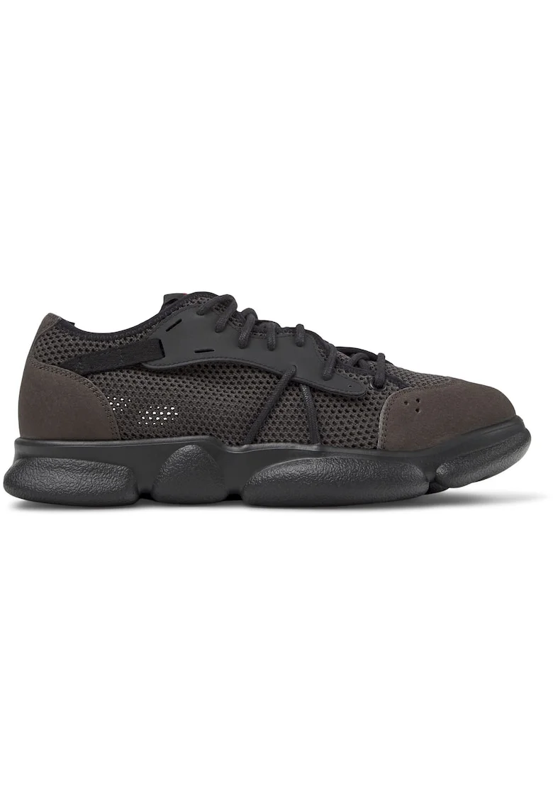 Pantofi sport cu insertii de plasa Karst 23759, Gri inchis
