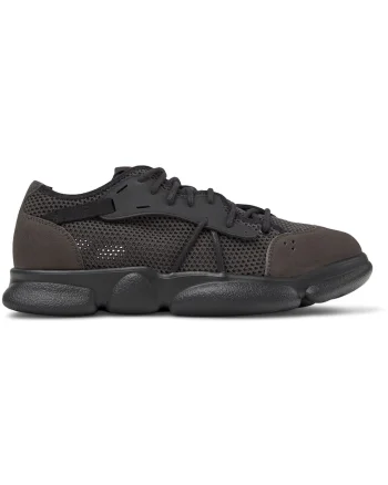 Pantofi sport cu insertii de plasa Karst 23759, Gri inchis