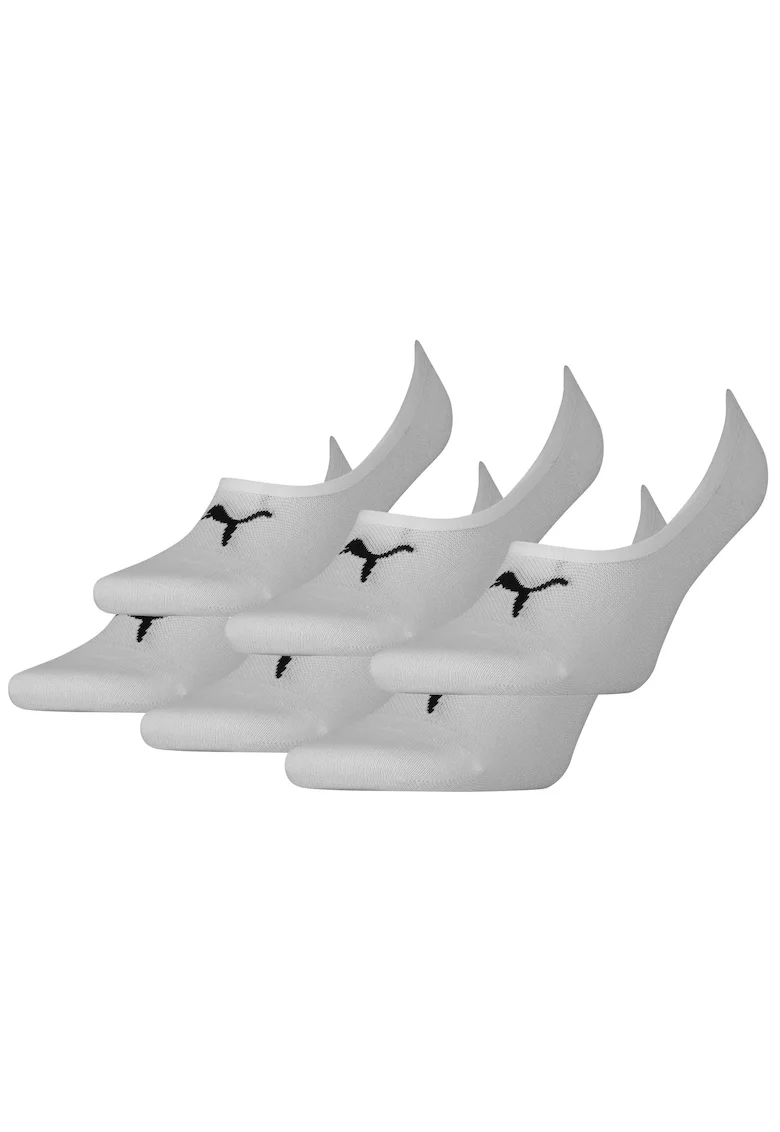 Set de sosete unisex foarte scurte - 6 perechi, Alb