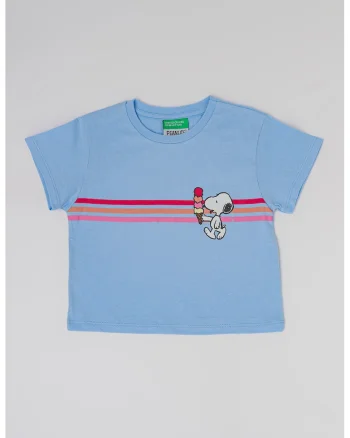 Tricou cu imprimeu grafic, Albastru pastel