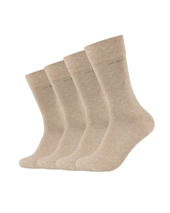 Set de sosete lungi unisex - 4 perechi, Maro nisip