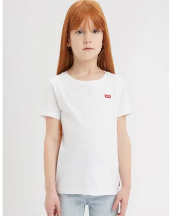 Tricou cu decolteu la baza gatului Batwing Chest Hit, Rosu/Alb