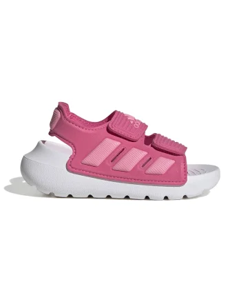 Sandale cu talpa wedge si inchidere velcro Altaswim 2.0, Roz