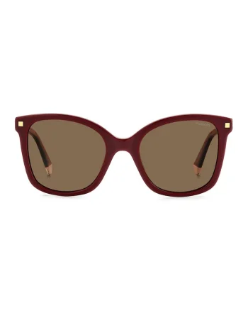 Ochelari de soare butterfly polarizati, Visiniu/Maro