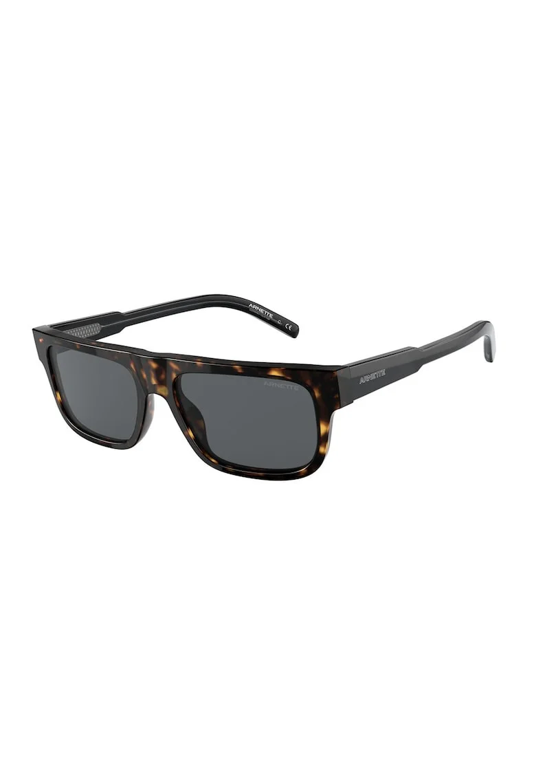 Ochelari de soare cu logo, Maro inchis/Negru/Galben