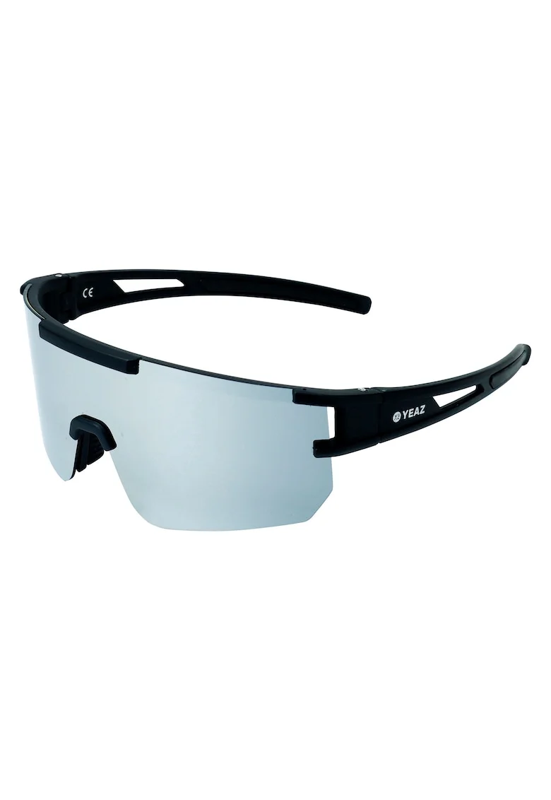 Ochelari de soare wrap unisex cu lentile oglinda Sunspark, Argintiu