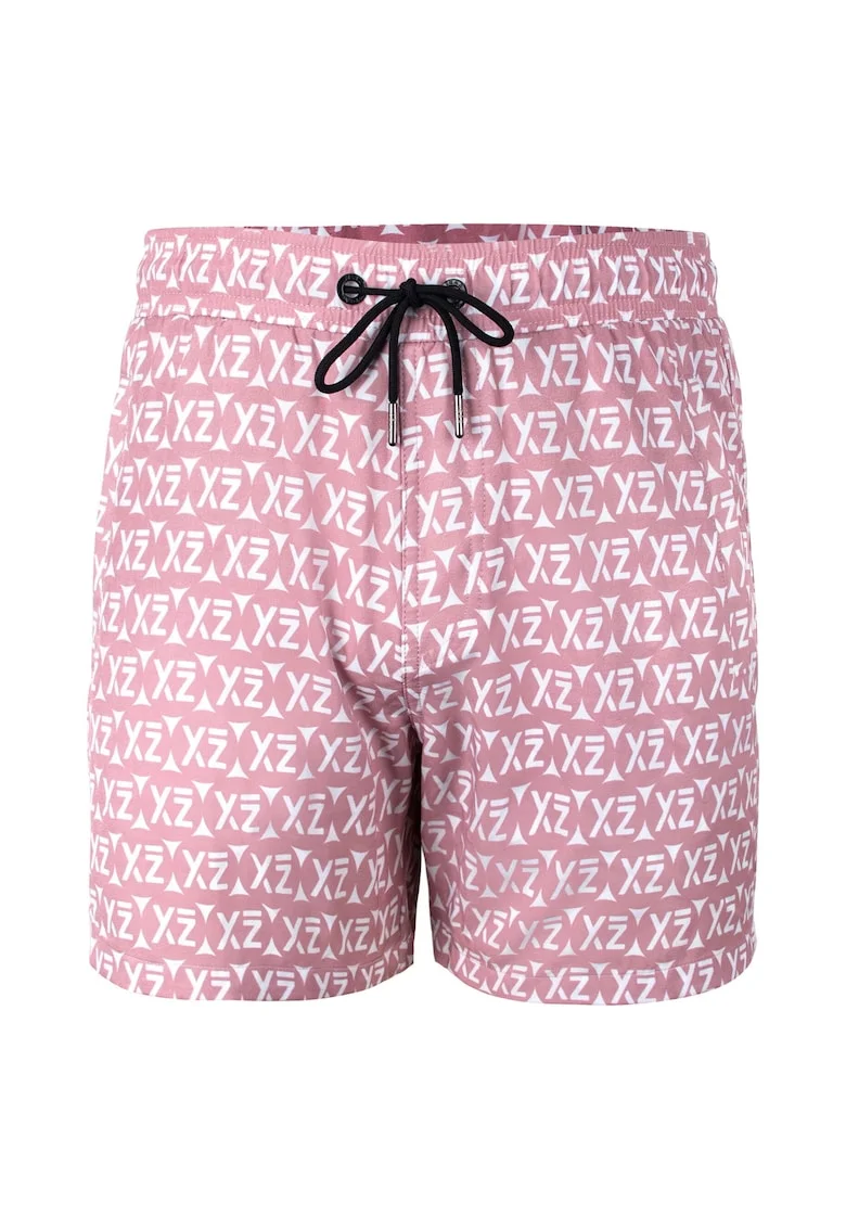 Pantaloni scurti de baie cu logo Sea Shey 28985, Roz