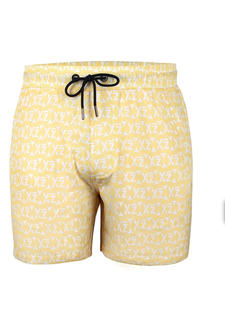 Pantaloni scurti de baie cu logo Sea Shey 28985, Galben
