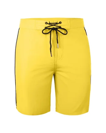 Pantaloni scurti de baie cu snur in talie DAVEY 28991, Galben