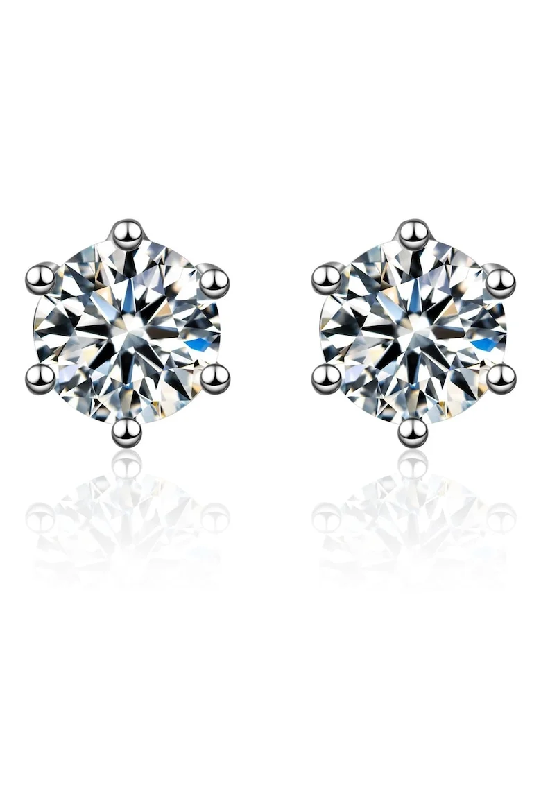 Cercei de argint 925 cu zirconia Rêve, Argintiu