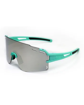 Ochelari de soare shield unisex Suncruise, Verde/Argintiu