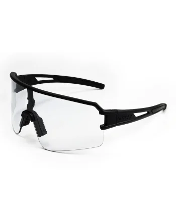Ochelari de soare shield unisex Sunspot, Negru/Transparent