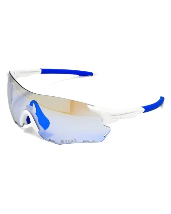 Ochelari de soare shield unisex Sunelation, Alb/Albastru