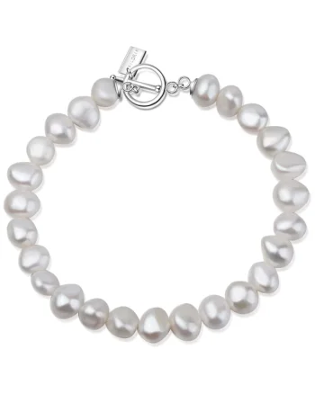 Bratara cu perle Menoa 29257, Alb