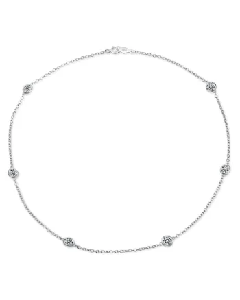 Colier de argint veritabil 925 decorat cu cristale ÉTINCELLE 29537, Argintiu