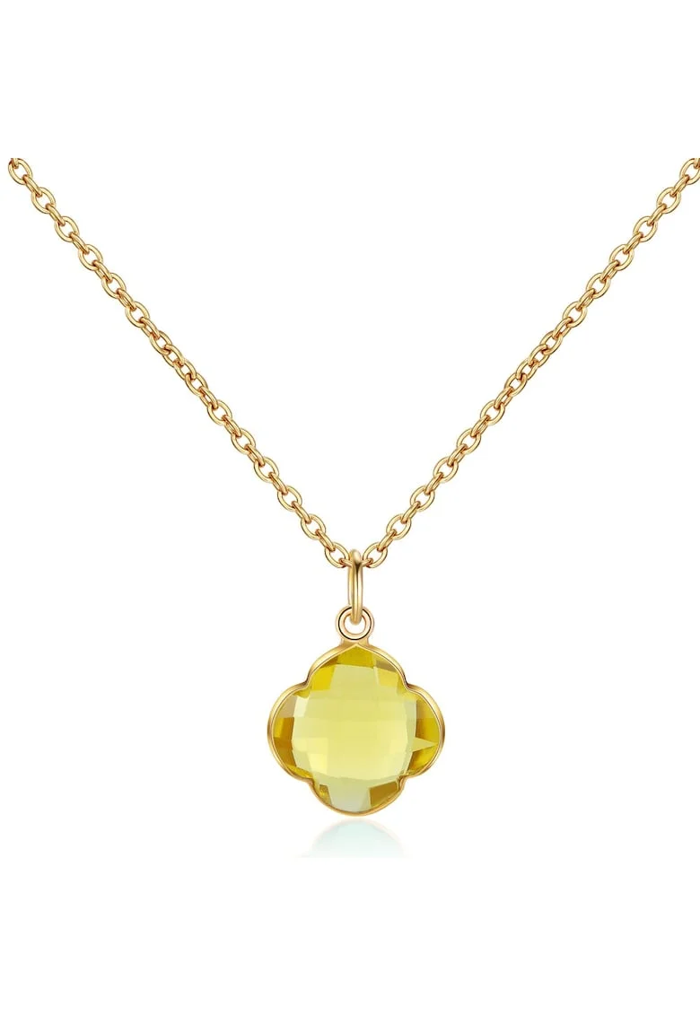 Colier cu pandantiv topaz Capucine 29581, Auriu