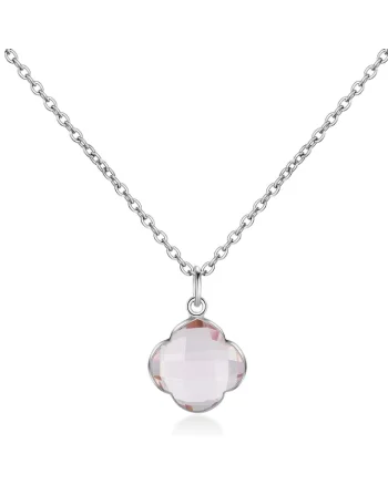Colier cu quartz Capucine 29589, Argintiu