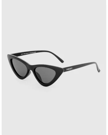 Ochelari de soare cat-eye cu lentile polarizate Wicked, Negru