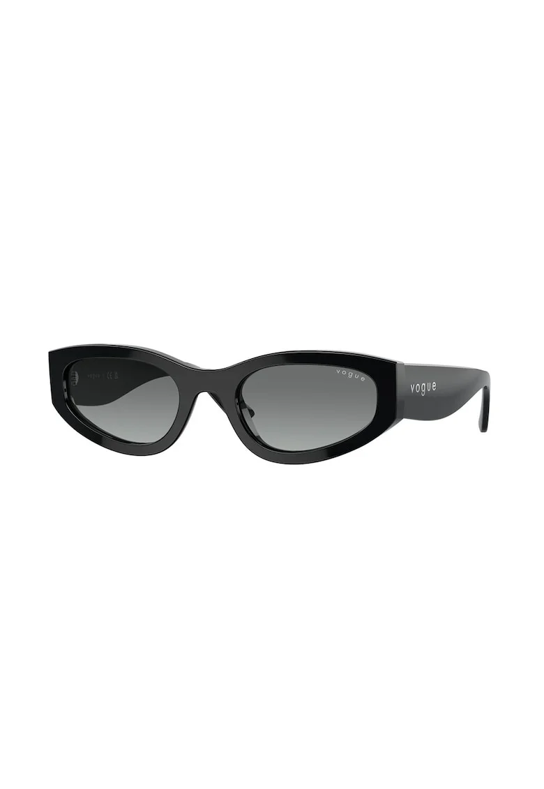Ochelari de soare cat-eye cu lentile in degrade, Negru