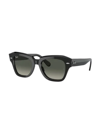 Ochelari de soare patrati unisex cu lentile in degrade, Negru