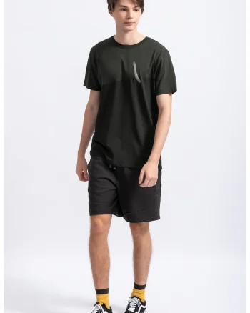 Tricou unisex cu imprimeu grafic, Negru stins