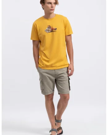 Tricou unisex de bumbac, Galben sofran