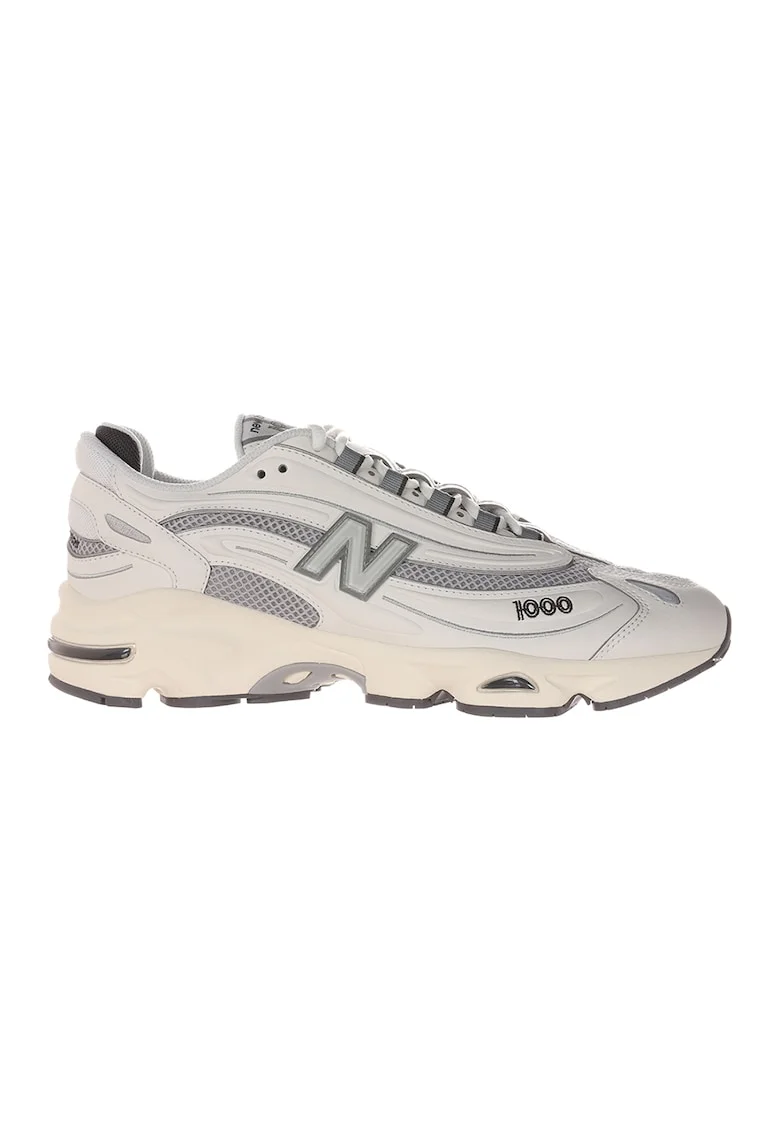 Pantofi sport 1000 unisex low-cut, Gri deschis/Bej deschis