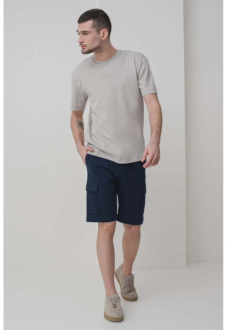 Tricou regular fit de bumbac, Maro taupe deschis