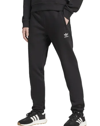 Pantaloni de trening slim fit cu buzunare Trefoil Essentials, Alb murdar/Gri antracit