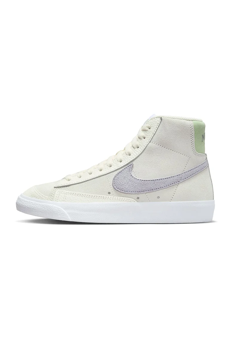 Pantofi sport mid-high din piele cu garnituri din material sintetic Blazer 77", Lila/Crem