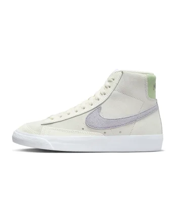 Pantofi sport mid-high din piele cu garnituri din material sintetic Blazer 77", Lila/Crem