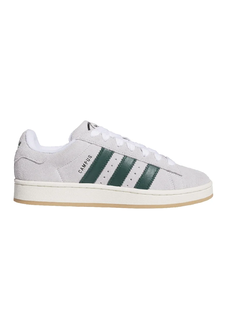 Pantofi sport Campus 00s din piele intoarsa cu garnituri contrastante, Verde/Gri deschis