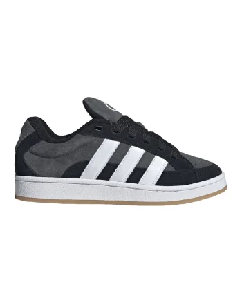 Pantofi sport din piele intoarsa Campus 00s, Alb/Negru/Gri inchis