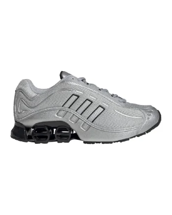 Pantofi sport cu garnituri din piele ecologica Megaride, Gri/Argintiu