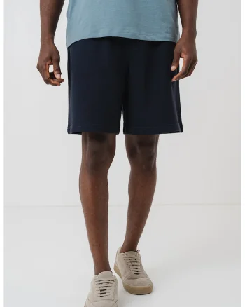 Pantaloni scurti relaxed-fit cu snur in talie, Albastru ultramarin
