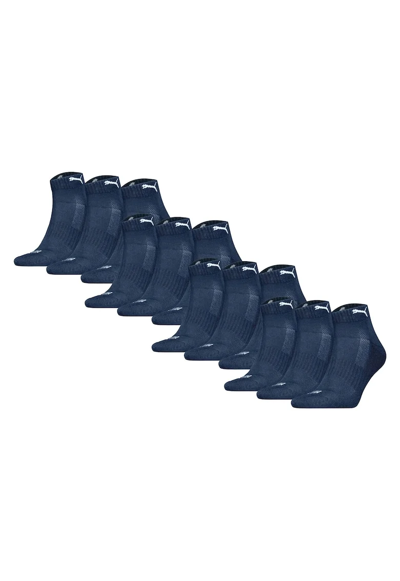 Set de sosete scurte unisex cu amortizare - 12 perechi, Albastru