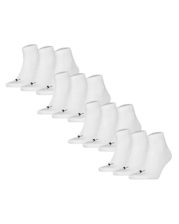 Set de sosete scurte unisex - 12 perechi, Alb