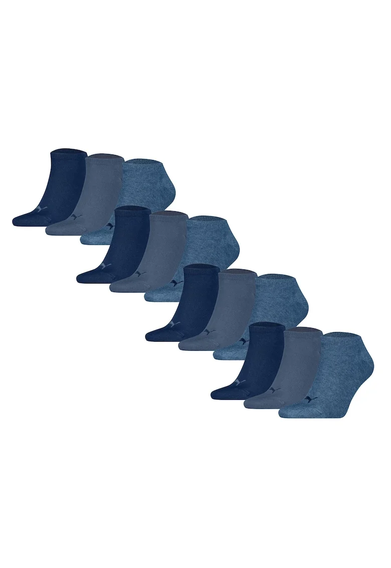 Set de sosete unisex pana la glezna - 12 perechi, Albastru