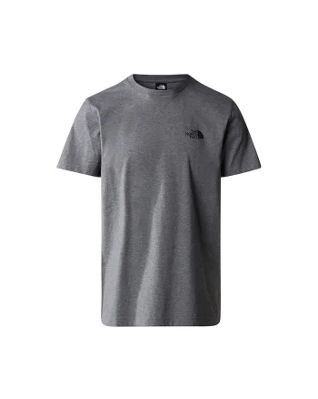 Tricou din amestec de bumbac cu decolteu la baza gatului, Gri melange
