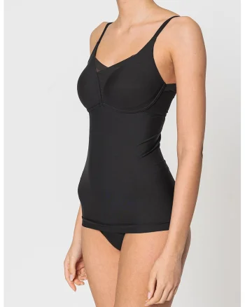 Top modelator cu bretele ajustabile Smart, Negru