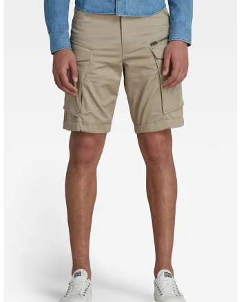 Pantaloni scurti cargo relaxed fit Rovic, Maro taupe deschis