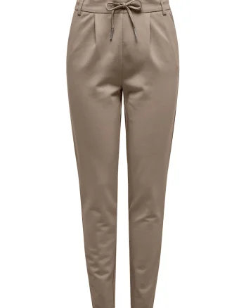 Pantaloni conici cu snur in talie, Gri