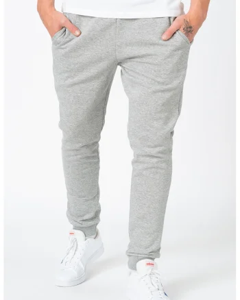 Pantaloni sport regular fit cu snur de ajustare, Gri melange