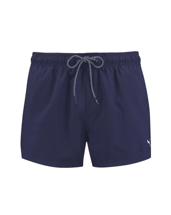 Pantaloni scurti de baie cu snur de ajustare, Bleumarin